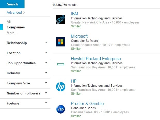 linkedin-company-search-for-prospects-uk