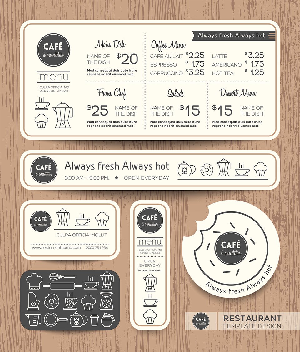 Coffee Shop Menu