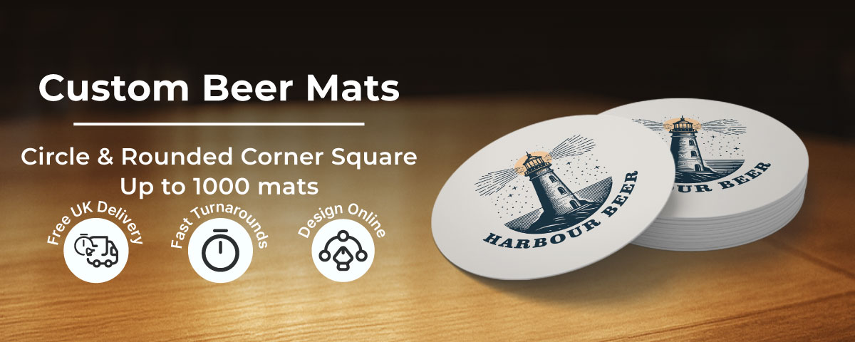 Custom Printed Beer Mats for Events, Venues and Hospitality