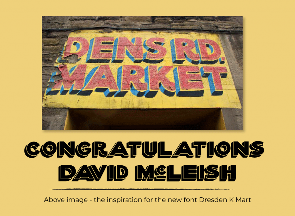 Dresden K Mart Font Launches 2022