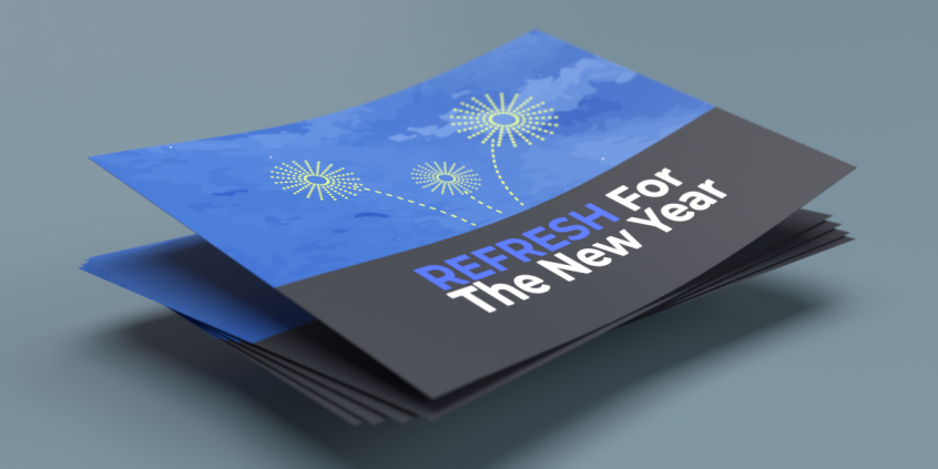 Leaflet promoting the new year